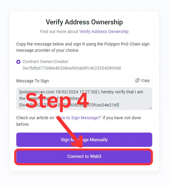 How to Add Token Details and Logo on Polygonscan 4 Step 4
